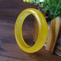 Gold silk jade bracelet Topaz bracelet Xinjiang Gobi jade color jade female model year of life bracelet Ice species natural A goods