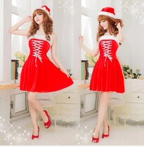 Christmas costumes Santa Claus costumes for the annual meeting Dance performance Bar ktv Miss Sexy Pendant dresses