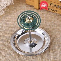Home mosquito repellent and fly mosquito holder tray holder toilet sandalwood shelf with gray plate mosquito coil holder