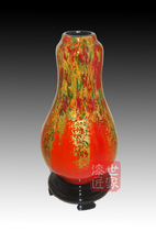 Fuzhou Sanbao Detire Lacquered Ware Vase Cloth Embryo Featured Traditional Craft Gift Lacquered Vase HL-51
