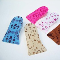 Silicone honeycomb two-layer inner increase insole heel pad height increase pad height insole can increase height 4CM half insole