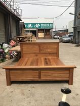Burmese teak solid wood American queen bed