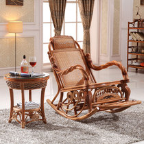 Rattan chair Rocking chair Rattan rocking chair Happy chair Rocking chair Elderly chair Leisure lunch break couch Balcony recliner