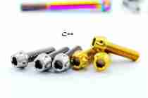  Cos Ti Titanium alloy Raindrop series M8X30 Full wire titanium screw Titanium alloy M8X30 screw