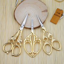 zakka cute creative embroidery scissors cross stitch scissors gilded antique retro scissors diy handmade scissors