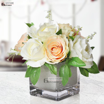 European style simple set vase home decoration American country countertop vase flower square cylinder vase set Floral Art