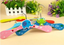 Cartoon pet hanger special pure wood cat puppy dog clothes small hanger Teddy dog clothing model rack