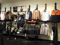 Casual mens shelves Jack Jones mall counter shelves high-end clothing store display rack