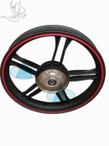 Loncin Motorcycle Parts LX125-75 Saiyue Rear Hub Jinlong JL150-75 Rear Wheel Aluminum Wheel Rear Steel Ring