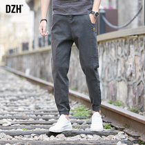 Mens thin jeans Mens 2021 new casual pants summer thin nine-point pants mens summer leggings mens pants