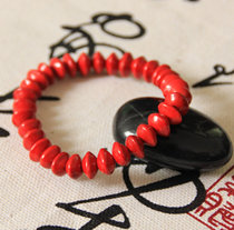 Natural red bean bodhi seed blood bodhi beads bracelet acacia bean red heart bracelet