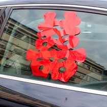 Wedding supplies xi zi car stickers window if self-adhesive xi zi invitation to stick the lettering xi zi che xi