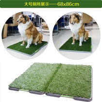 Indoor Pooch Toilet Emulation Lawn Shake Sound Mesh Red Pet Urine Pot Deodorant Urinals Bedpan Stool Pee Urine with Q
