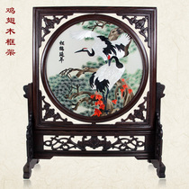 Songhe Yanyan Cantonese embroidery teacher Birthday gift Chaoyang gift decorative painting double-sided embroidery ornament Pure hand embroidery worker