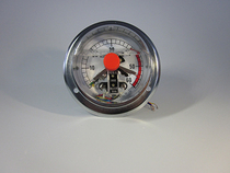 YNXC100ZT axial edge magnetic-assisted seismic contact pressure gauge 25mpa 40mpa Hangzhou East Asia