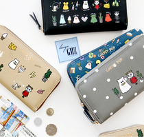 GMZ Korean cute ghost long wallet ladies zipper wallet sweet temperament hand bag wallet