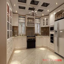 Taiwan imported molded door panel PVC blister board custom-made whole cabinet whole kitchen with countertops per linear meter