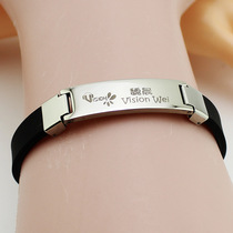 Weichen Vision Flat Titanium Steel Bracelet Creative Design Simple Versatile Fashion Ins Trend Stainless Steel Hand Jewelry