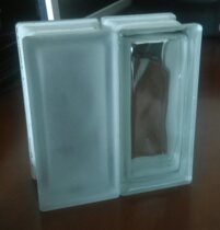 Rectangular frosted matte cloud pattern hollow glass brick frosted bathroom shower room partition living room background wall