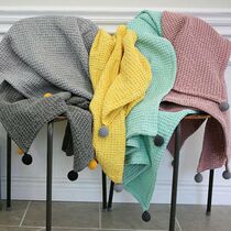 South Korea imported waffle grain three-dimensional concave-convex grain knee blanket blanket air-conditioning blanket blanket baby