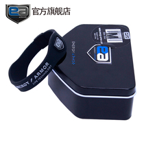 Energy Armor USA EA Negative Ion Energy Sports Bracelet Bracelet Health Care Black Silver