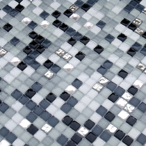 Crystal glass mosaic black and white gray background wall stickers fashion personality style bathroom Bar kitchen small particles