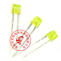 Square led 1*3 * 4 yellow hair yellow short footed bright yellow light 134 yellow light LBD