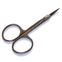 Stainless Steel Beauty Cut Eyebrow Scissors Cut double eyewear Scissors Makeup Cut (fine)