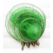 304 copy net head stainless steel fish Rod fine mesh solid salvage fish net pocket picking fruit Net ring fishing gear accessories promotion