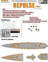 Hunters W70054 1700 UK counter-attack number of warships wooden deck with small number of hands 05763