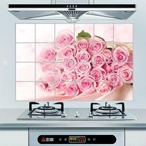 Large number kitchen self-adhesive aluminum foil patch thickened high temperature resistant anti-oil sticker hearth suction oil smoke wall paper Buy 3 send 2