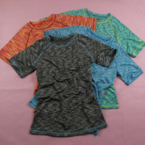 Dingsheng foreign trade women quick-dry light thin sweat snowflake sports round neck outdoor running short sleeve T-shirt gym S006