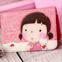 Quality Superior Stationery Biscuit Girl Card Bag Card Holder 12 clamping