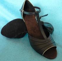 Promotional womens leather Latin dance shoes (exported to Germany) customized