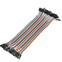 40pcs in Row Dupont Cable 20cm 2.54mm 1pin 1P-1P Female to F