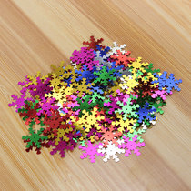 diy handmade laser snowflake bright sheet belly leather dance material clothing accessories Childrens bead sheet Stick Painting Accessories