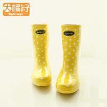 Simple womens rain boots water shoes winter season short tube non-slip womens fashion warm and thick Korea