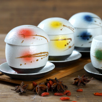 Japanese-style Ceramic dessert egg Cup Birds Nest Cup Sharks Fin Cup Steamed Egg Bowl Egg soup Steamed cover bowl