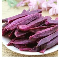  Fujian specialty crispy sweet potato dried strips sweet potato slices red purple potato dried potato slices small snacks delicious not fat 500g