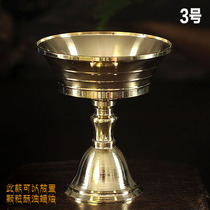 Pure copper ghee candle lamp holder Lamp candle holder diameter 5 6cm can put ghee candles Buddhist supplies