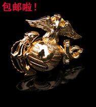 United States Army fan Marine Corps soldier dress cap emblem Metal badge badge collar flower collar emblem