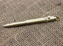 Xmtying handmade tactical Brass pen machine gun bronze pen Automatic Gel Pen custom lettering