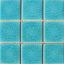 Ice Crack Ceramic Tile Mosaic Blue Bathroom Sink Pool-Amy Jia