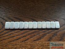 Static assembly model Private with back glue Slitting counterweight bar pressed iron 12 g * 5g (total 60g)