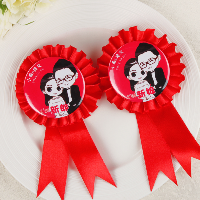 Custom groom Bride best man Bridesmaid Wedding ceremony Corsage Father Mother Brother Sister Family Welcome flowers