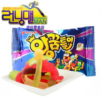 South Korea imported snack good Liyou Caterpillar QQ fudge small snake QQ sugar juice fudge gummy 67g