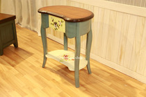 Mediterranean style furniture hand-drawn furniture bedside floral frame phone several corners a fighter cabinet