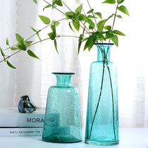 Glass vase green bubble Nordic-like plate room Decorative Pendulum water Pepe modern minimalist Living room Creative floral