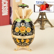 Creative automatic toothpick tube Alloy toothpick tank Toothpick box Bar KTV toothpick holder Household toothpick bottle ornaments
