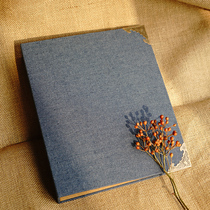 Memories denim 4-inch photo 4r fresh insert-type album 6-inch photo loose-leaf mini photo album